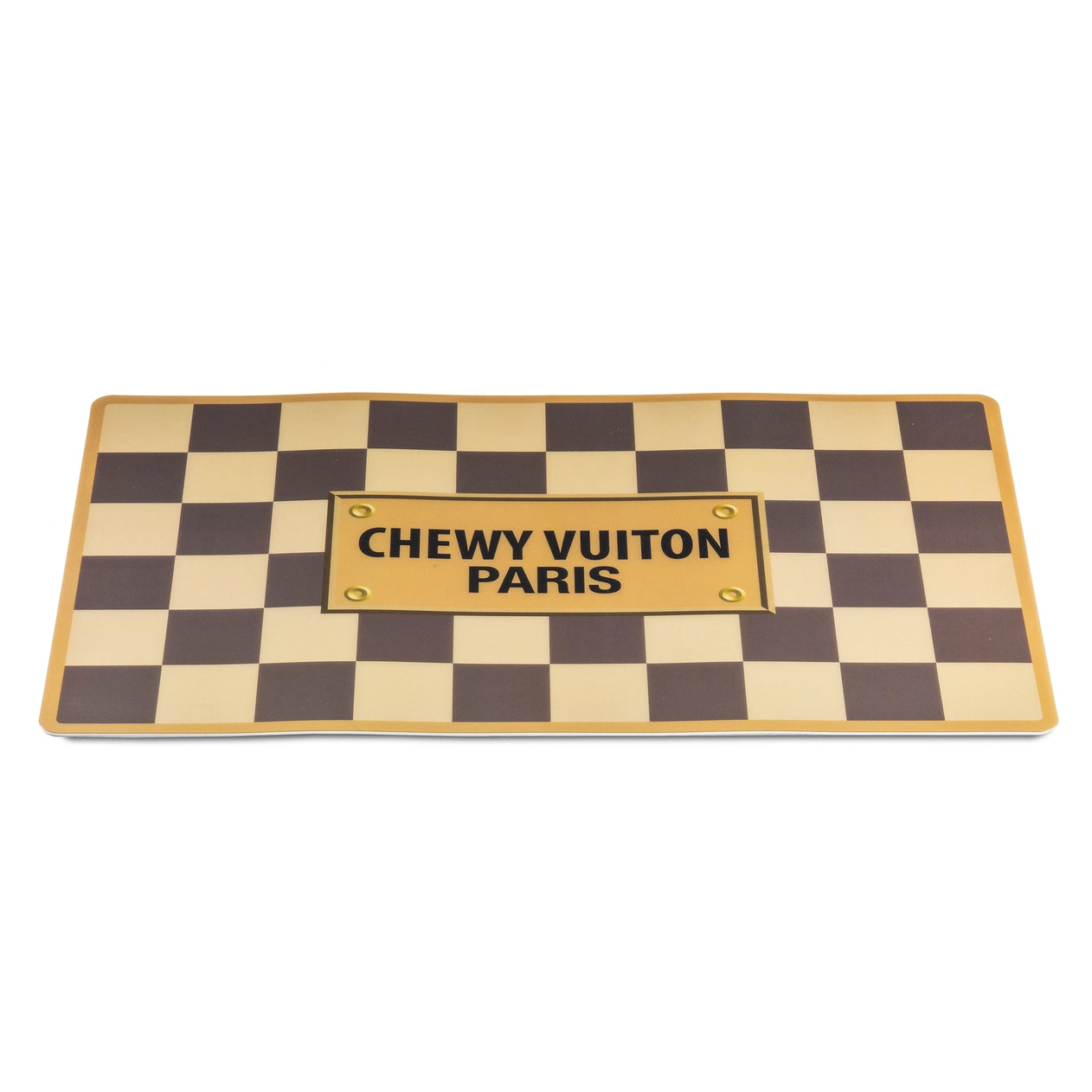 Haute Diggity Dog Checker Chewy Vuitton Placemat - Dog Mat