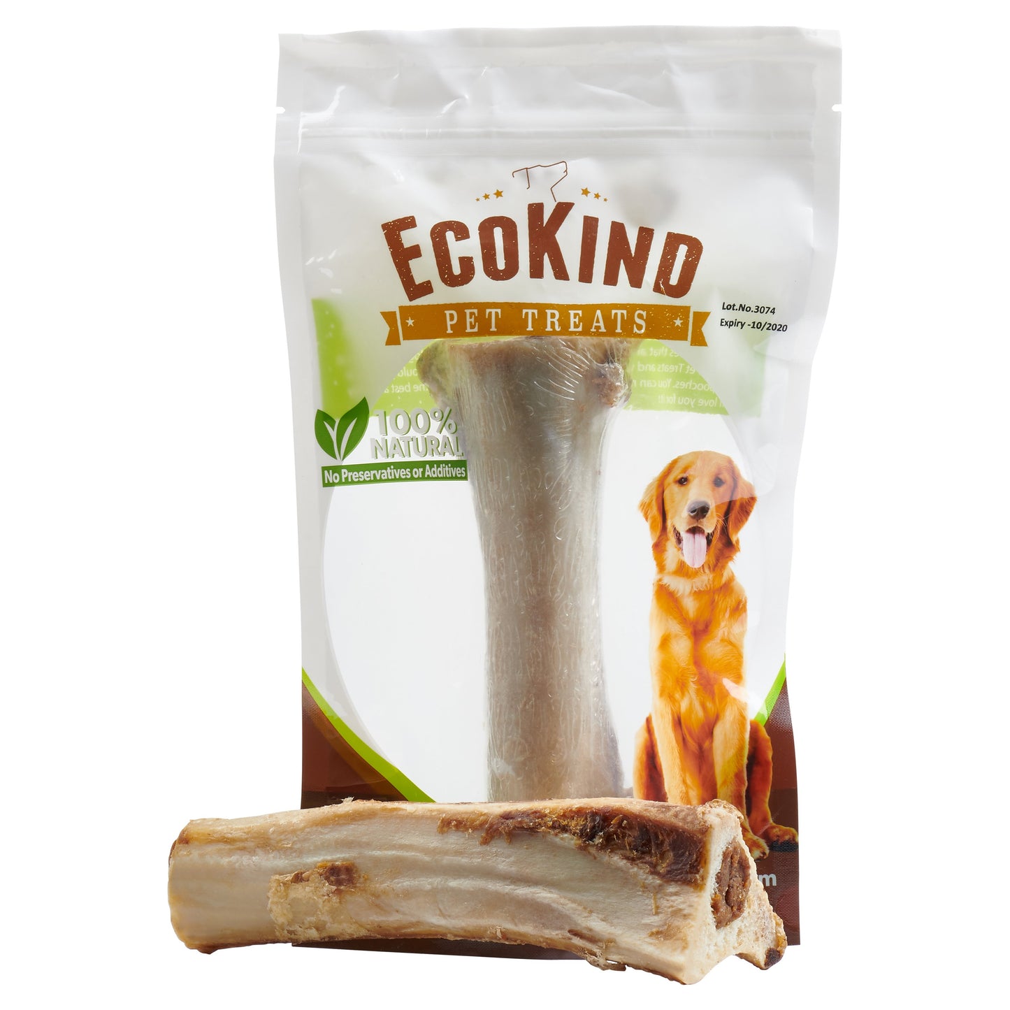 All Natural Stuffed Shin Bone for Dogs