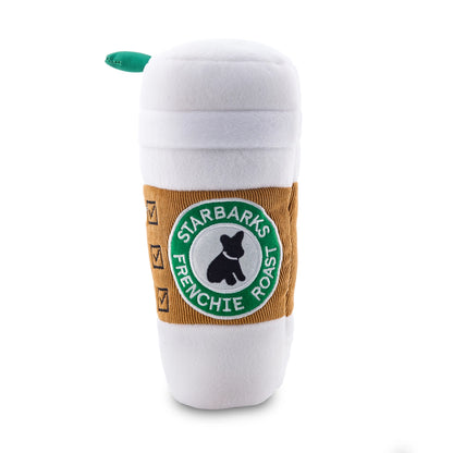 Starbarks Coffee Cup W/ Lid Squeaker Dog Toy Small / Mini